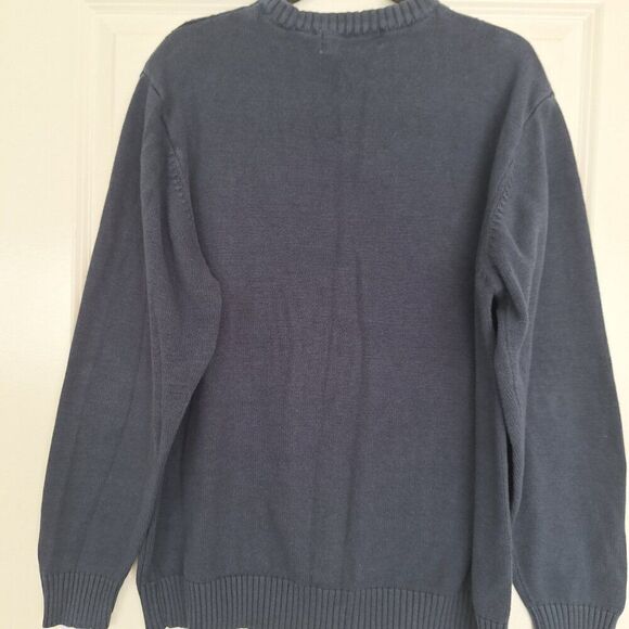Oscar de la Renta  Knit Sweater, Blue‎ , XXL - Picture 2 of 6